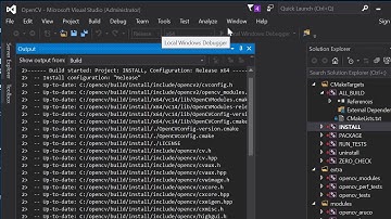 OpenCV Build and Install in Windows 10 with Visual Studio 2015 (PART IV)