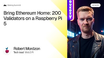 Bring Ethereum Home 200 Validators on a Raspberry Pi 5 — Robert Mordzon