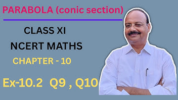 Parabola #6 Ex-10.2 Q9 , Q10. Find the equation of the parabola,that satisfies the given ••••••••