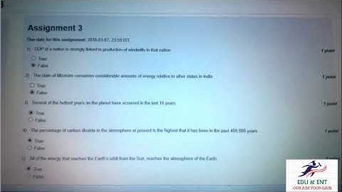 NCER assignment 3 solution, NON CONVENTIONAL ENERGY RESOURCE ; NPTEL