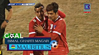 Bimal Gharti Magar Goal vs Mauritious | International Friendly Series 2022 | First Match