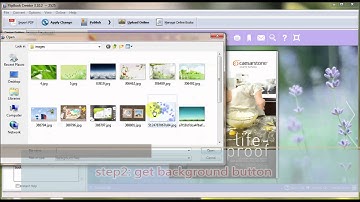 FlipBook Creator provides an easy way to insert background image