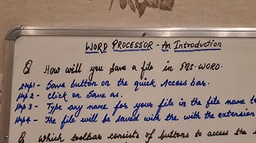 word processor! part 2 ! formatting! by Rashmi sinha