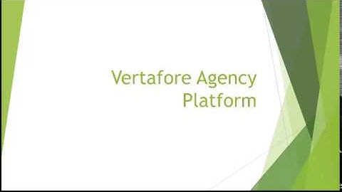 Vertafore Agency Platform