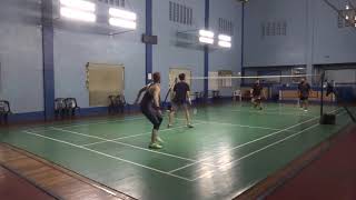 Pandeminton - 20201123 90+ Combined Age Non-Gender (Set 1 - Leih & Bon vs Cris & Jimmy)