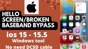 NEW WINDOWS TOOL  ICLOUD BYPASS iOS 15 (HELLO SCREEN/BROKEN BASEBAND) NO jailbreak AND NO DCSD CABLE