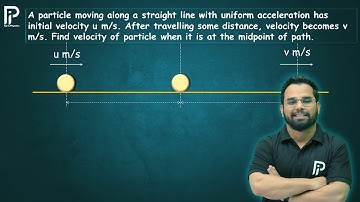 A particle moving along a straight line with uniform acceleration has initial velocity u m/s.