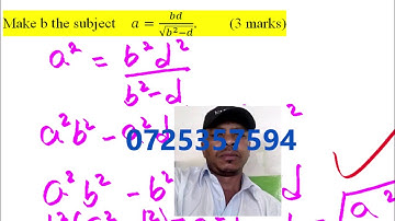 2004  KCSE MATHS P2 QUESTION 9 ON FORMULA & VARIATIONS