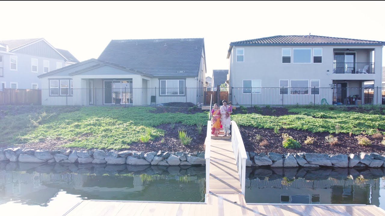 HOUSEWARMING IN USA LAKEFRONT HOME RIVER ISLANDS LATHROP 4K