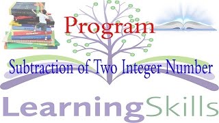 C Program to subtract two integer number in hindi.