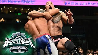Thumbnail for Cody Rhodes & Seth "Freakin" Rollins vs. Rock & Roman Reigns: WrestleMania XL Saturday highlights