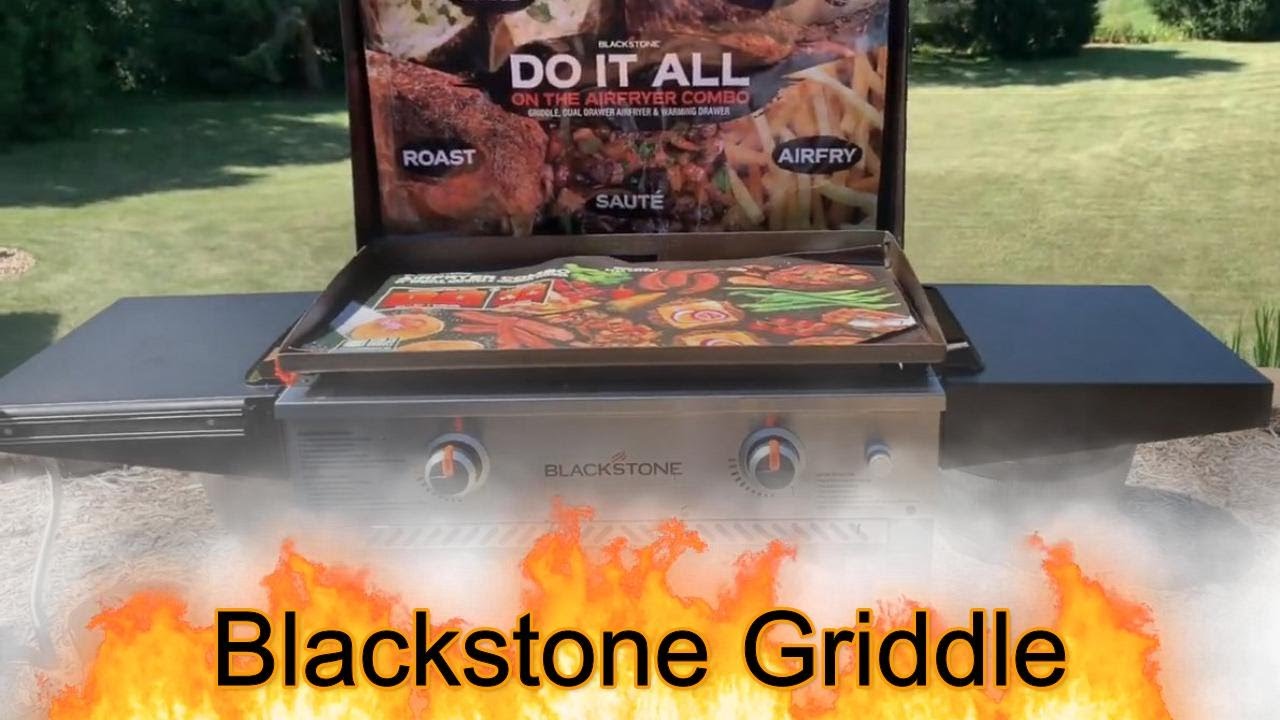 Blackstone 2-Burner 28 Griddle Combo with Air Fryer and Hood - Grilling  Montana
