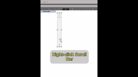 Fast Adding Scroll Bar in Excel report #tutorial #school #shorts