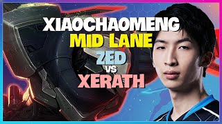 XiaoChaoMeng Zed : DELETING Xerath from Mid Lane at Challenger Elo - Engsub
