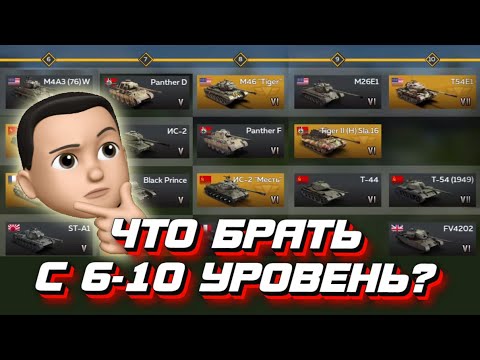 Видео: Какие взводы брать на 6-10 уровне компании? War Thunder Mobile