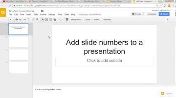 Add slide numbers to a presentation - Google Slides