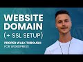 How to Set Up a Domain, Hosting & SSL for WordPress (Beginner Friendly)