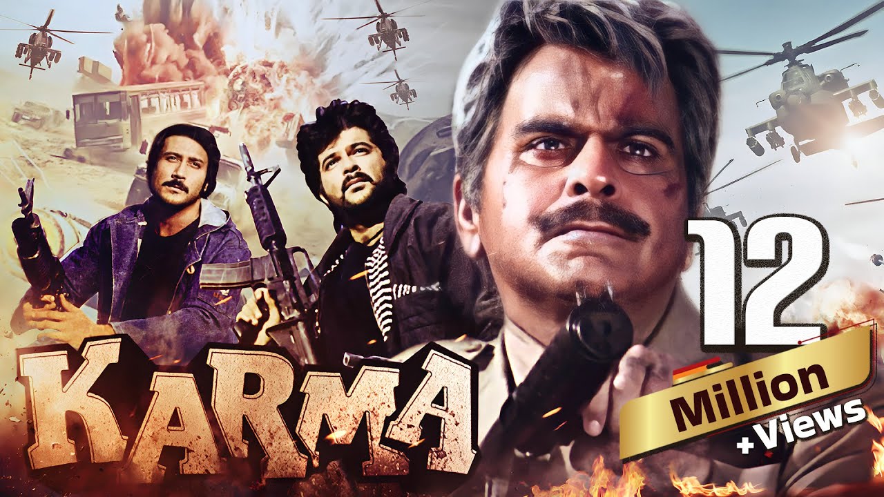 Karma Full Movie 4K    1986   Dilip Kumar   Anil Kapoor   Jackie Shroff