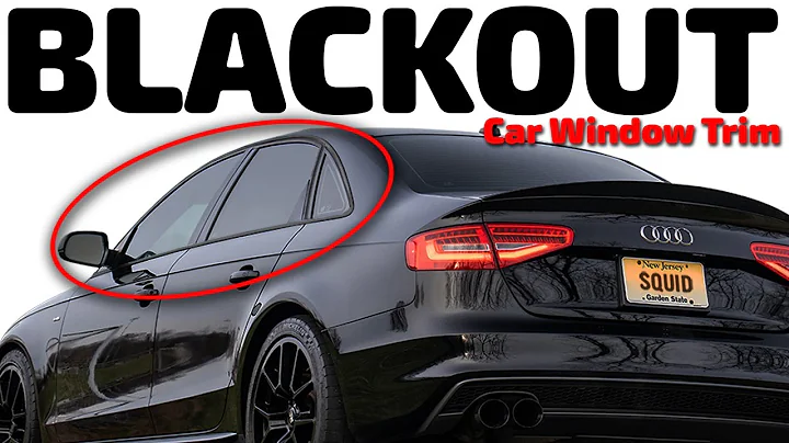 DIY Vinyl Wrap Chrome Delete - Gloss Black Window Trim on my B8.5 Audi A4