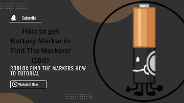 How to find Battery Marker in Find The Markers (150)