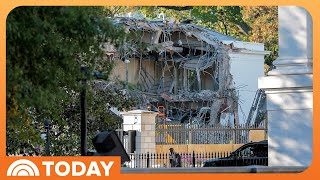 Download lagu Crews Begin Tearing Down WH East Wing for Trump Ballroom