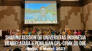 Desain Pembelajaran (RPS) & Penilaian CPL & CPMK dg OBE di UI