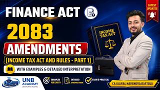 Finance Act 2083 Amendments [Income Tax Act & Rules - Part 1] [With Examples & Interpretation]