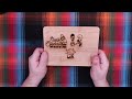 Engraving a bamboo cutting board monport 40w pro co2 laser