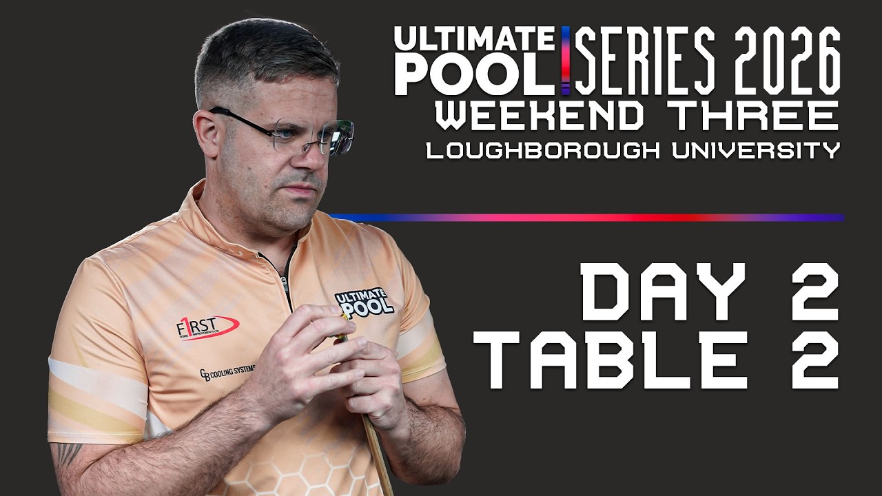 CuePoint billiards news cover image for UP Series Weekend 3 - Day 2 - Table 2 Highlights