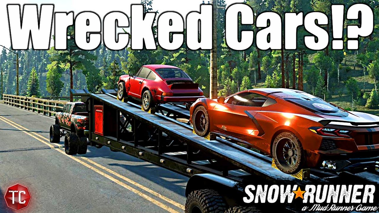 SnowRunner: Picking Up WRECKED SPORTS CARS For REBUILD! RP