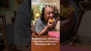 Reviewing Bam Bam donut from Glam Doll Donuts in Minneapolis Mn 🍩🥣 #local #foodie #donut #fyp #yum