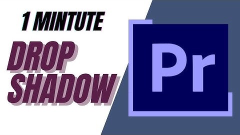 Adobe Premiere Pro CC: How to Add Drop Shadow Effect to Text #premierepro #tutorial #dropshadow