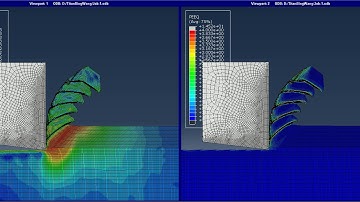 Orthogonal cutting of titanium alloy under dry conditions