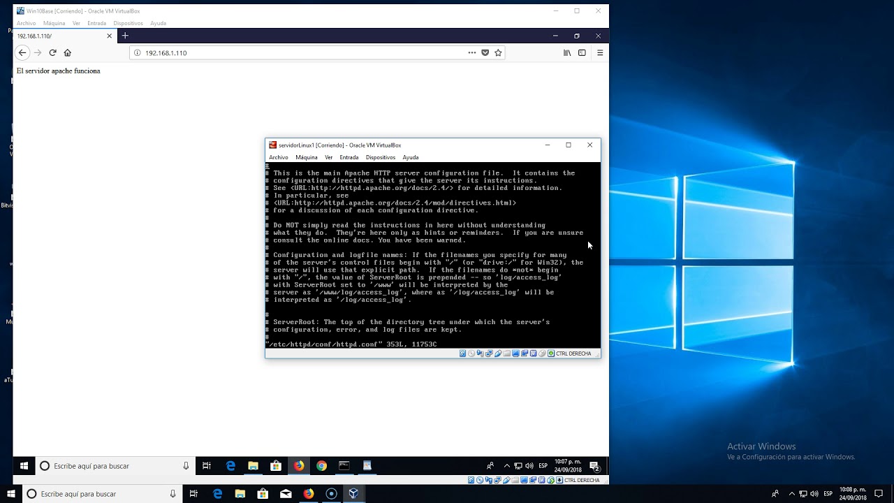 Configuración de host virtuales en Apache sobre Centos 7 - YouTube