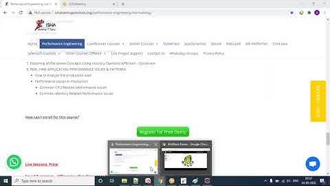 Performance Testing basics and advanced Live Stream