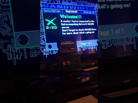 Messing around with the SEGA Mega Drive (Genesis) XBAND Modem with a DreamPi! [2026.06.18]