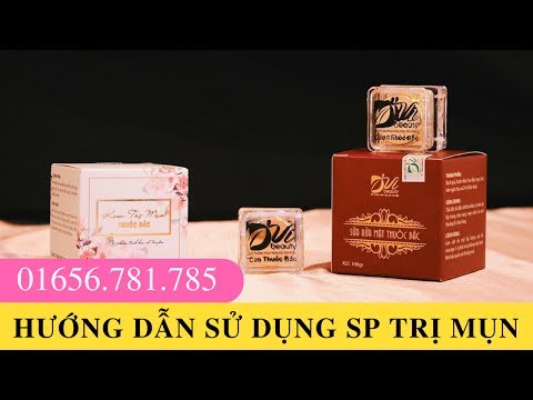 Hướng dẫn sử dụng sữa rửa mặt, mặt nạ trị mụn, cao thuốc bắc D'vi Beauty