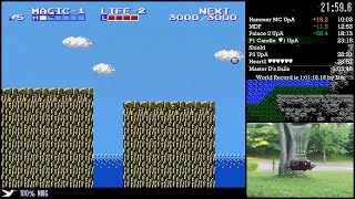 Zelda II speedrun || 100% NMG in 1:03:02