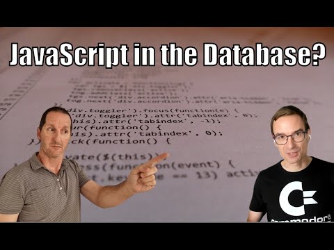 JavaScript comes to Database server side code!