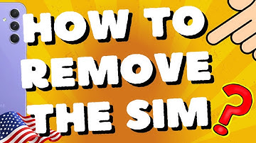 How to remove the SIM card from a Samsung Galaxy A54 5G, A53, A52s, A55