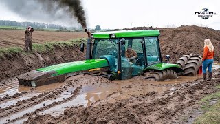 картинка: Невероятные моменты, когда трактор застрял в грязи | Провал Extreme Heavy Equipment №6