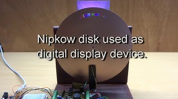 Nipkow disk display device using Arduino