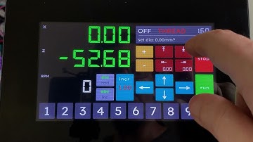 NanoELS H5 with Linear Scales (DRO) - Full and Final Touchscreen Overview