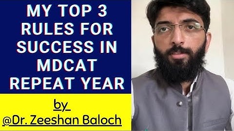 Top 3 Rules for Success in Mdcat ft. @MuhammadZeeshanArif12 | @MahnoorShawal