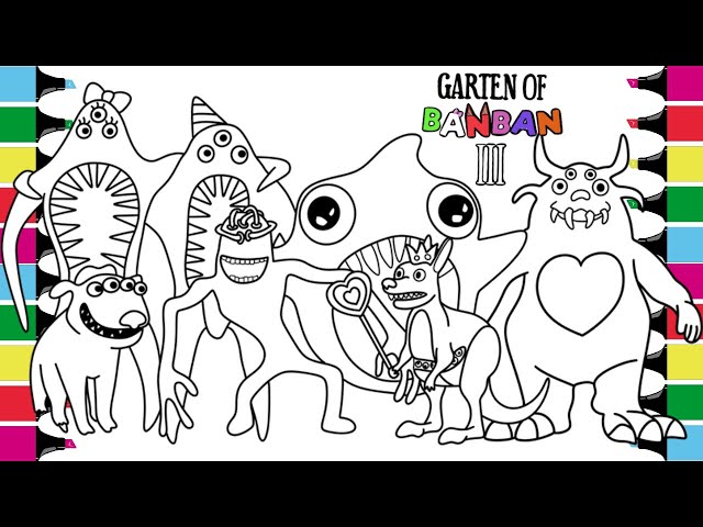 Immerse in Fear: Garten of Banban Coloring Pages - Click to view