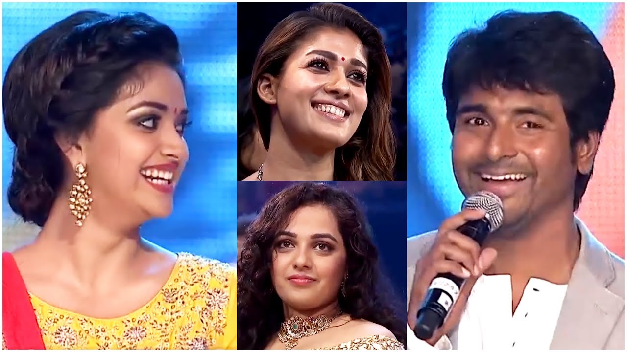 Keerthy Suresh Feels Shy with Sivakarthikeyan Funny Satires Lovely Onscreen Couple Comedy At SIIMA