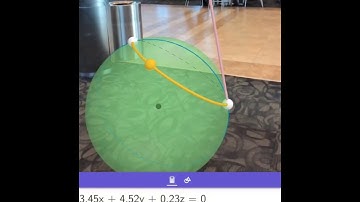 Shortest Distance Between 2 Points on a Sphere: Quick Demo in GeoGebra 3D Grapher with AR (iOS)