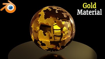 Blender tips - Gold Material in Blender #oe271