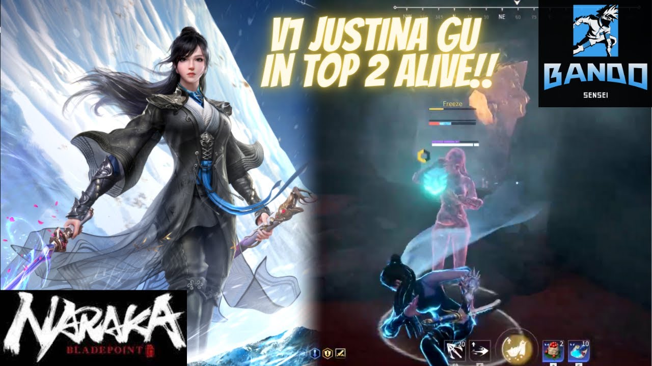 NARAKA: Bladepoint - V1 Justina Gu in Top 2 Alive!! - YouTube