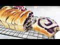 普通面粉做紫薯面包，太松软好吃了！制作简单免揉膜！Purple Sweet Potato Bread Fluffy & Healthy! No Machine No kneading ▏佳宝妈美食